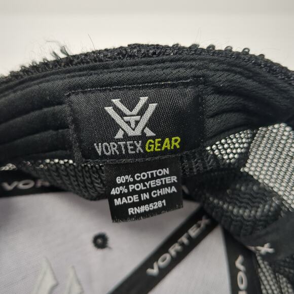 Vortex Gear Snapback Trucker Hat Black One Size Adjustable Embroidered Mesh Back - Picture 9 of 9